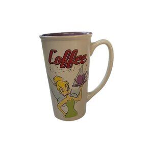 Disney Store Fairies Tinkerbell Tall Coffee Mug Cup Disney Lavender Large
